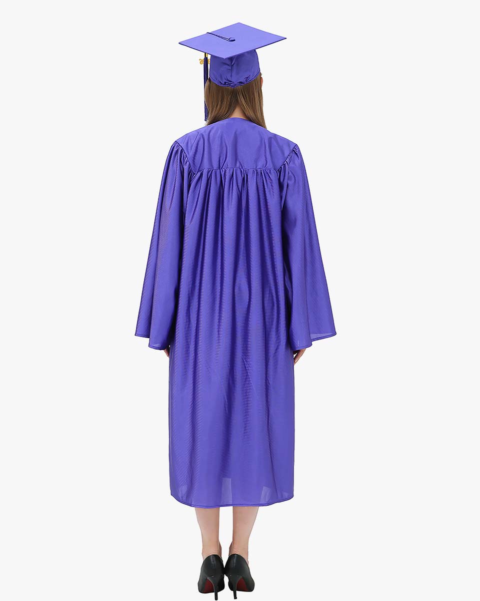High School Economy Shiny Graduation Cap,Gown & Tassel Package - 13 Colors Available