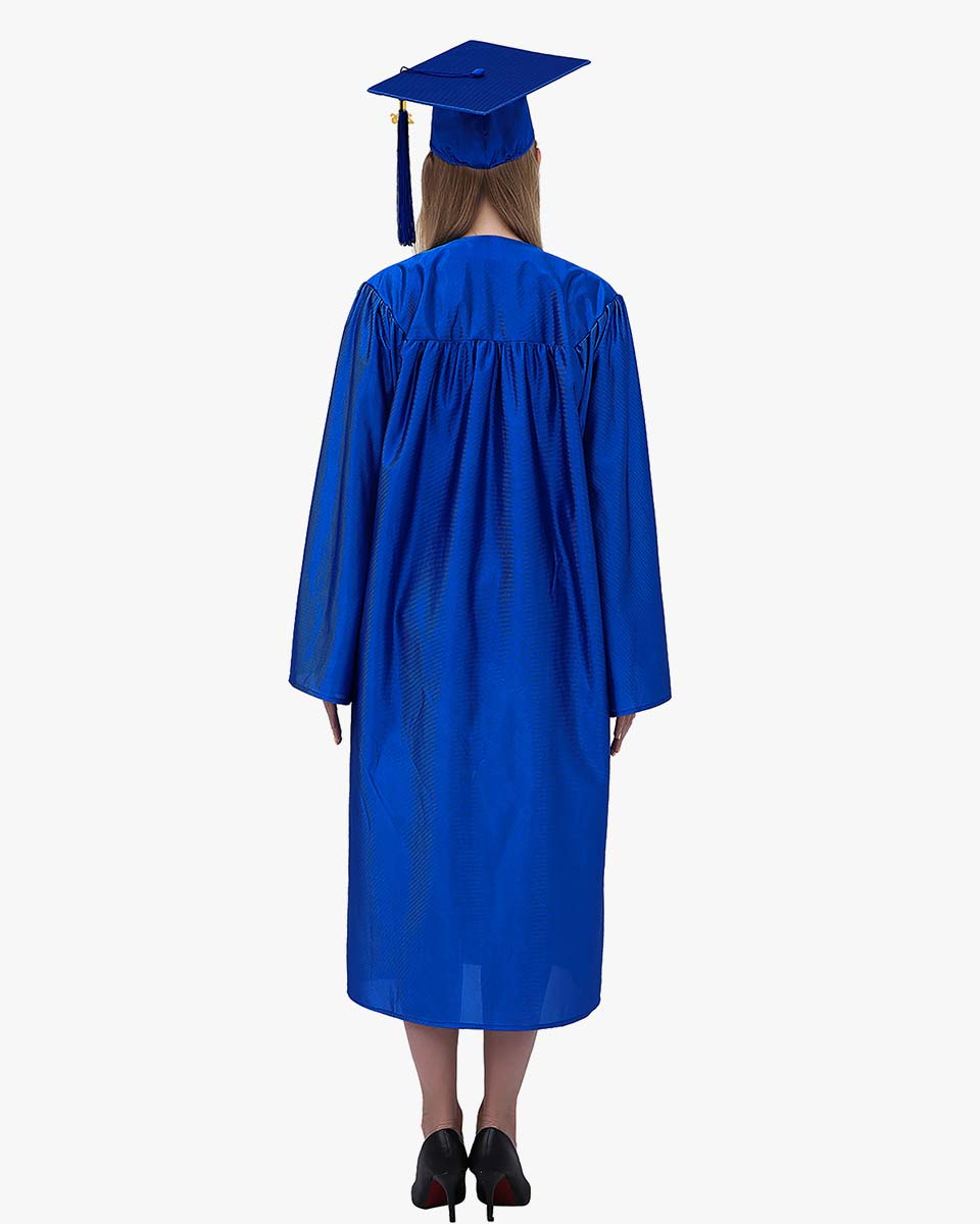 High School Economy Shiny Graduation Cap,Gown & Tassel Package - 13 Colors Available