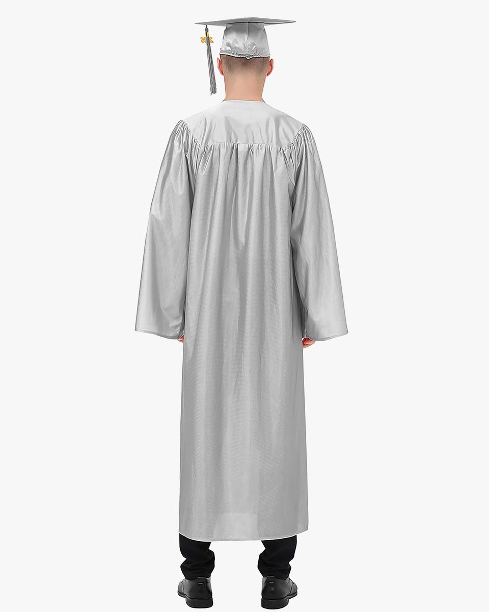 High School Economy Shiny Graduation Cap,Gown & Tassel Package - 13 Colors Available