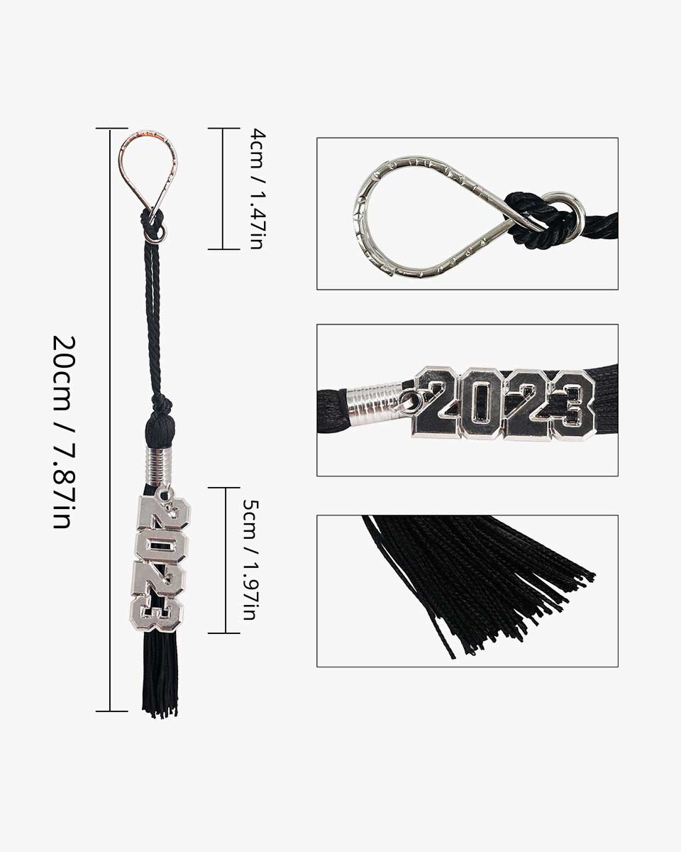 Tassel Keychain with Year Charm