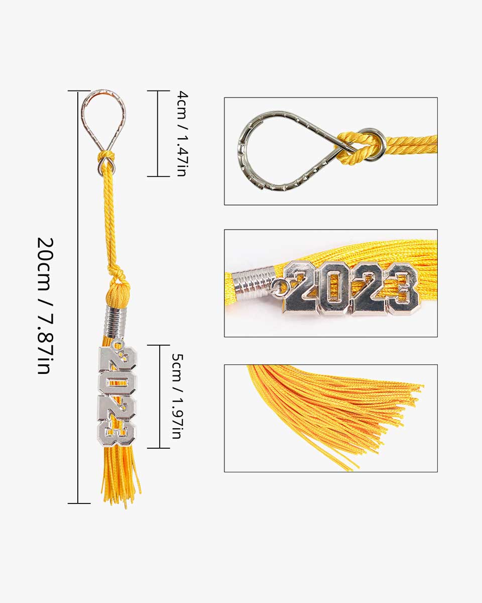 Tassel Keychain with Year Charm