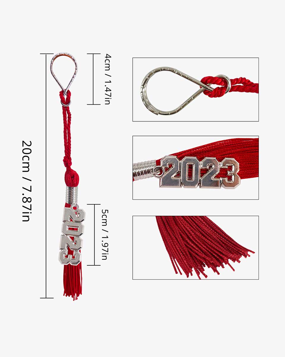 Tassel Keychain with Year Charm