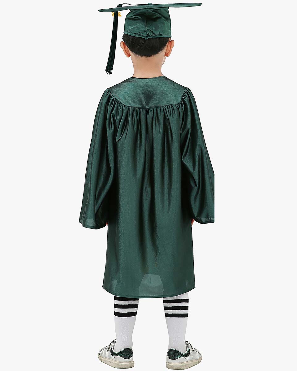 Shiny Kindergarten Cap, Gown & Tassel Package - 13 Colors Available