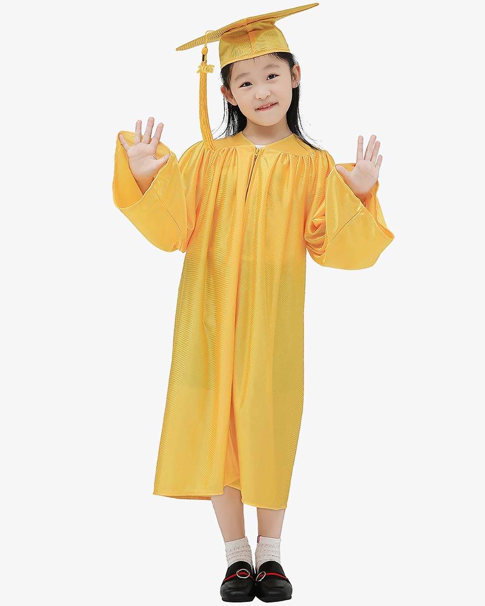 Shiny Kindergarten Graduation Cap, Gown, Stole & Diploma Package