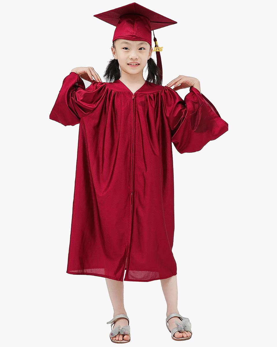 Shiny Kindergarten Graduation Cap, Gown, Stole & Diploma Package