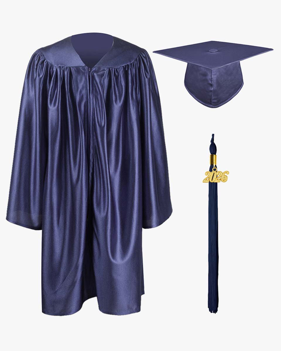 Shiny Kindergarten Graduation Cap, Gown, Stole, Diploma & Key Chain Package