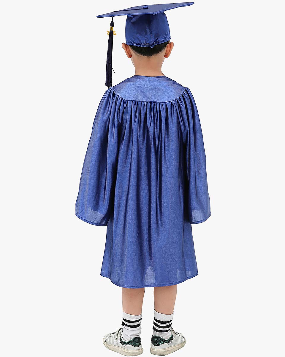 Shiny Kindergarten Cap, Gown & Tassel Package - 13 Colors Available