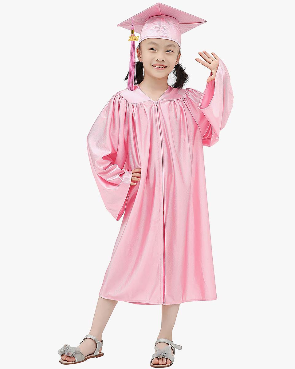 Shiny Kindergarten Graduation Cap, Gown, Stole & Diploma Package