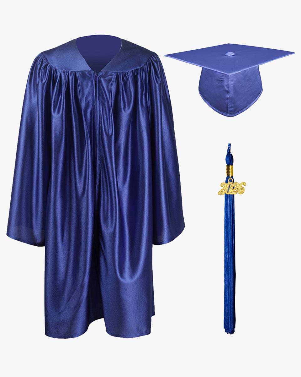 Shiny Kindergarten Graduation Cap, Gown, Stole, Diploma & Key Chain Package