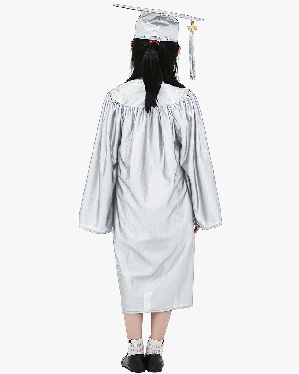 Shiny Kindergarten Cap, Gown & Tassel Package - 13 Colors Available