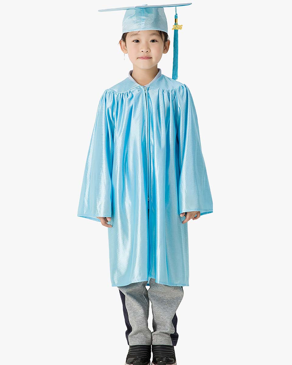 Shiny Kindergarten Graduation Cap, Gown, Stole & Diploma Package