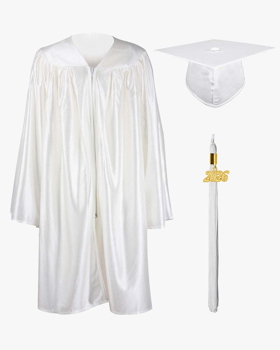 Shiny Kindergarten Graduation Cap, Gown, Stole, Diploma & Key Chain Package