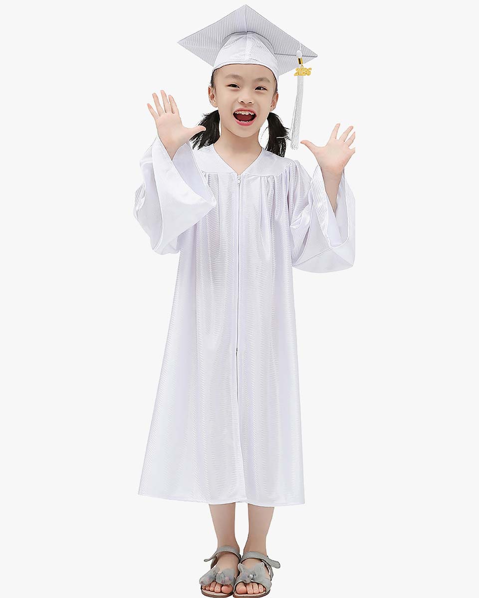 Shiny Kindergarten Graduation Cap, Gown, Stole & Diploma Package