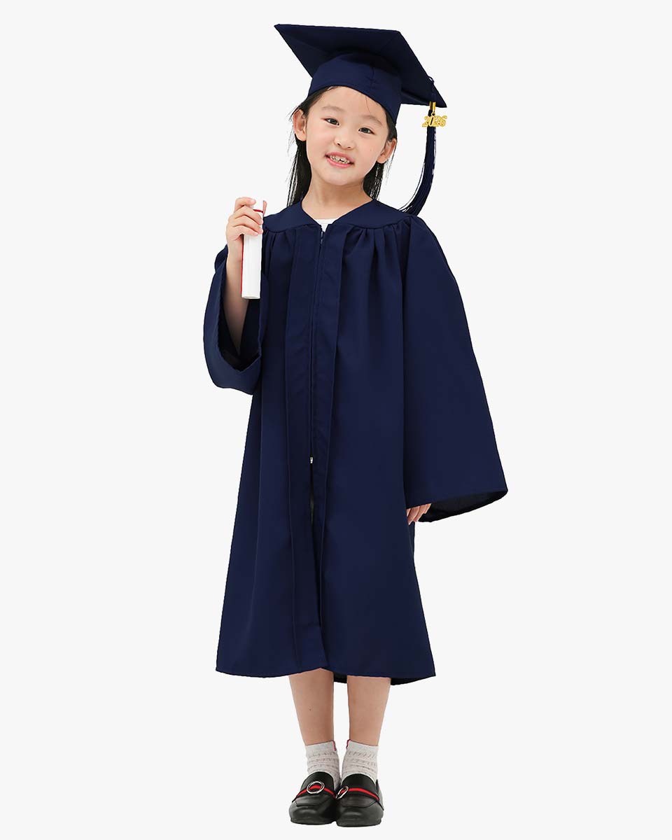 Matte Kindergarten Graduation Cap, Gown, Stole & Diploma Package