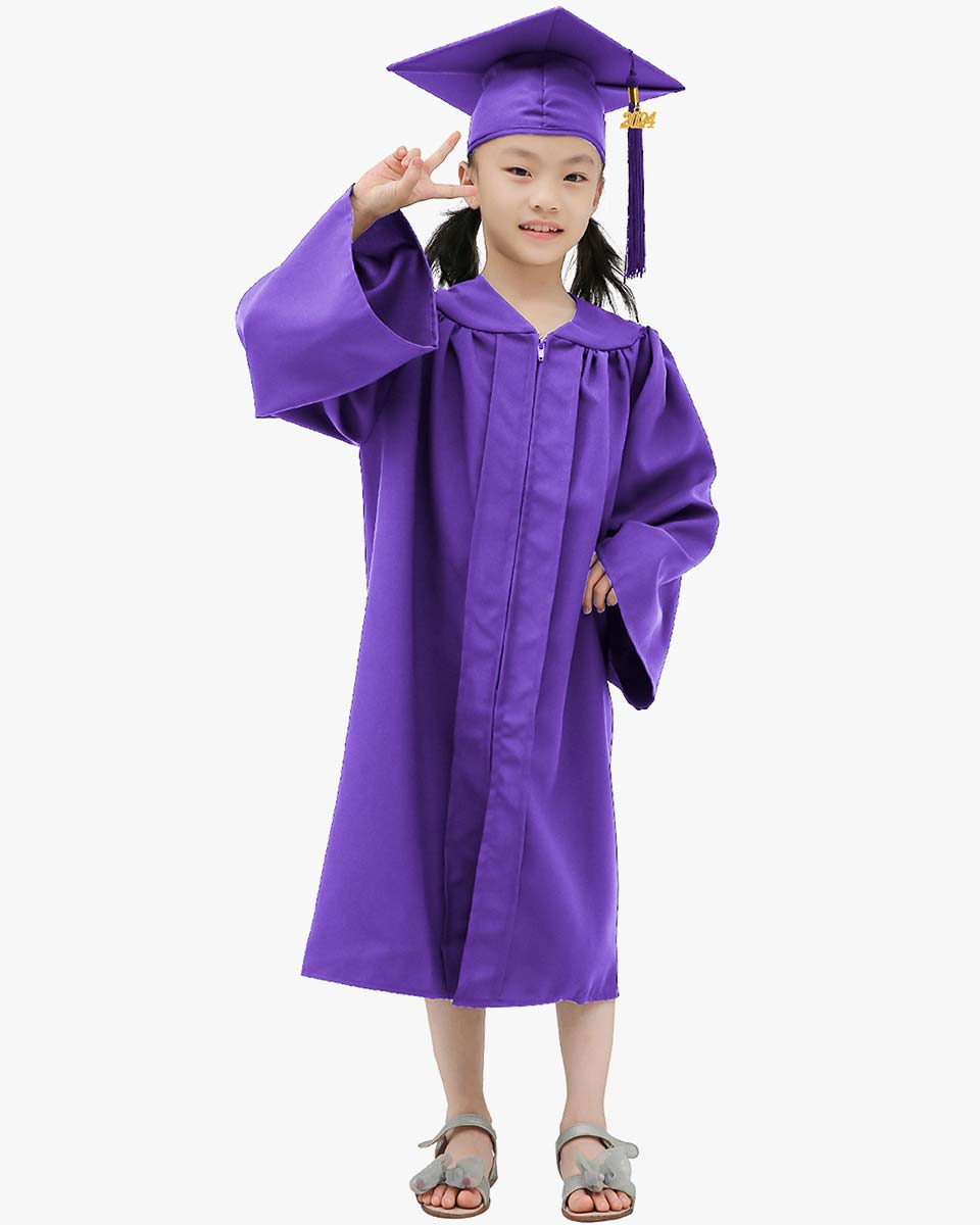 Light Blue Preschool Cap, Gown & Tassel | Grad Kids