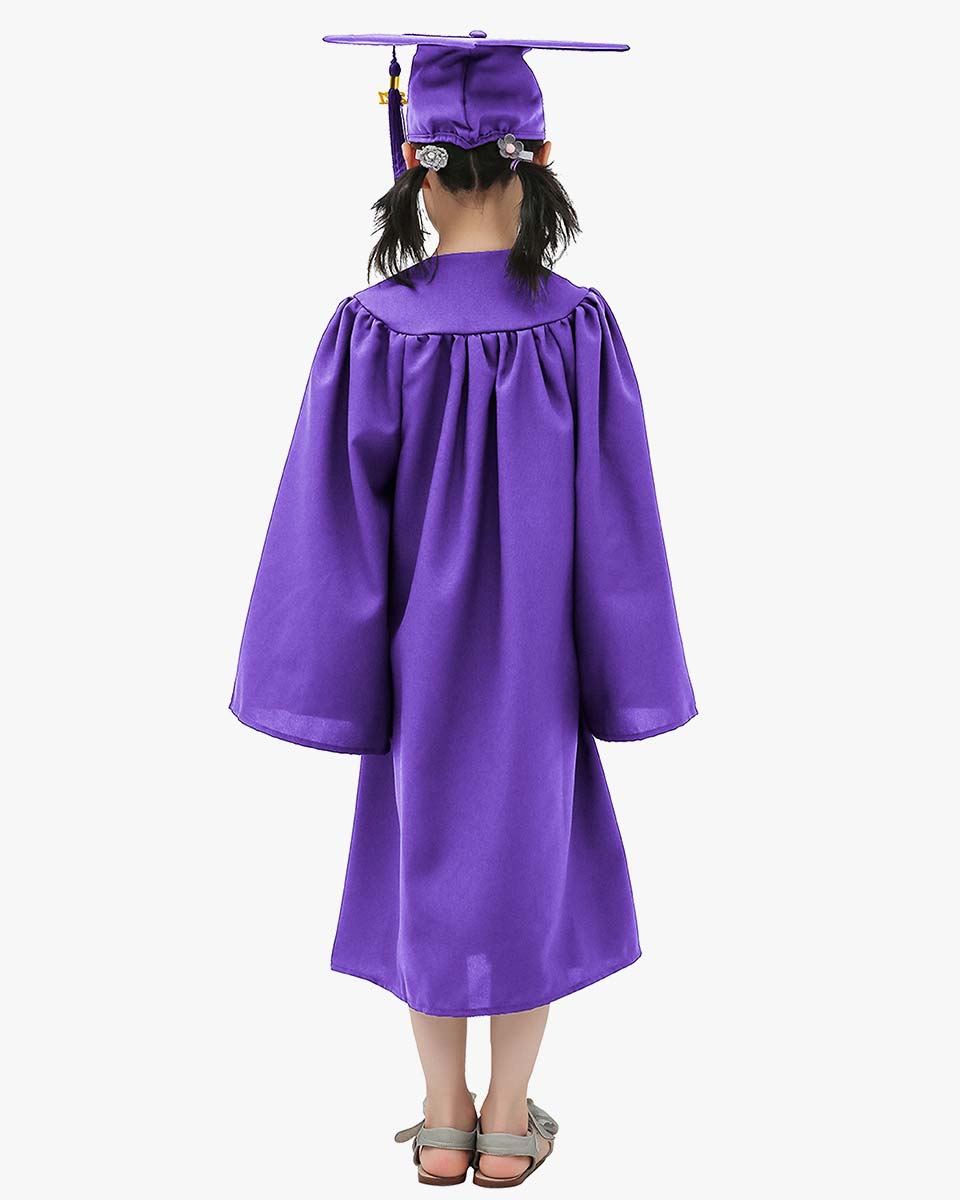 Matte Kindergarten Cap, Gown & Tassel Package – 12 Colors Available