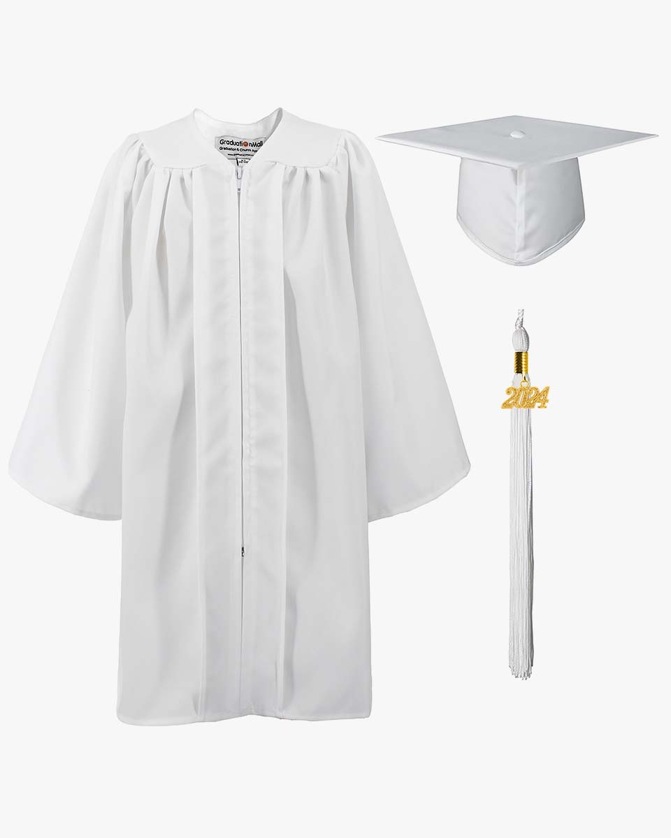 Matte Kindergarten Graduation Cap, Gown, Stole & Diploma Package