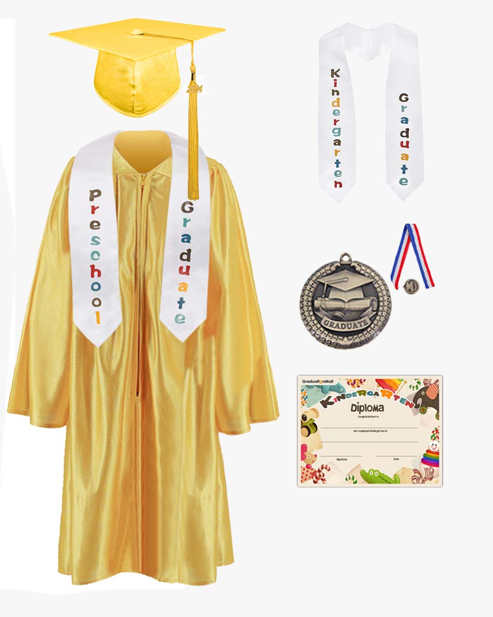 Amazon.com: FIHCH Kindergarten Graduation Cap and Gown with 2024 Tassel, Graduation Stole and Certificate for Childs: Clothing, Shoes & Jewelry