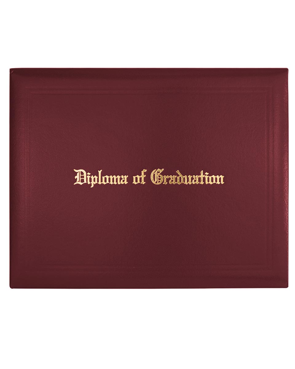 Diploma Cover With "Diploma Of Graduation" Imprinted – Multiple Colors & Sizes