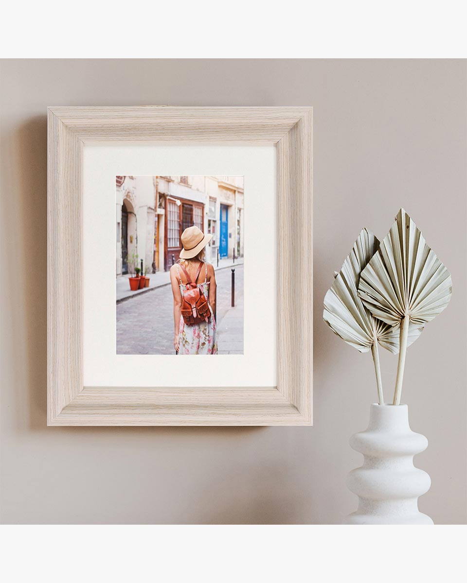 White Wood Photo Frames with Real Glass Pack of 2 - 4 Sizes Available