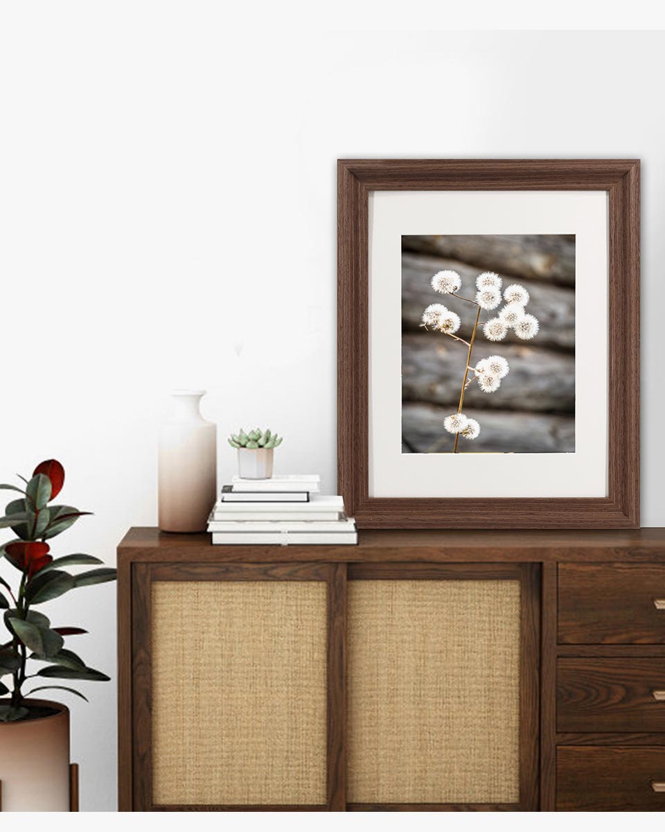 Brown Wood Photo Frames with Real Glass Pack of 2 - 4 Sizes Available