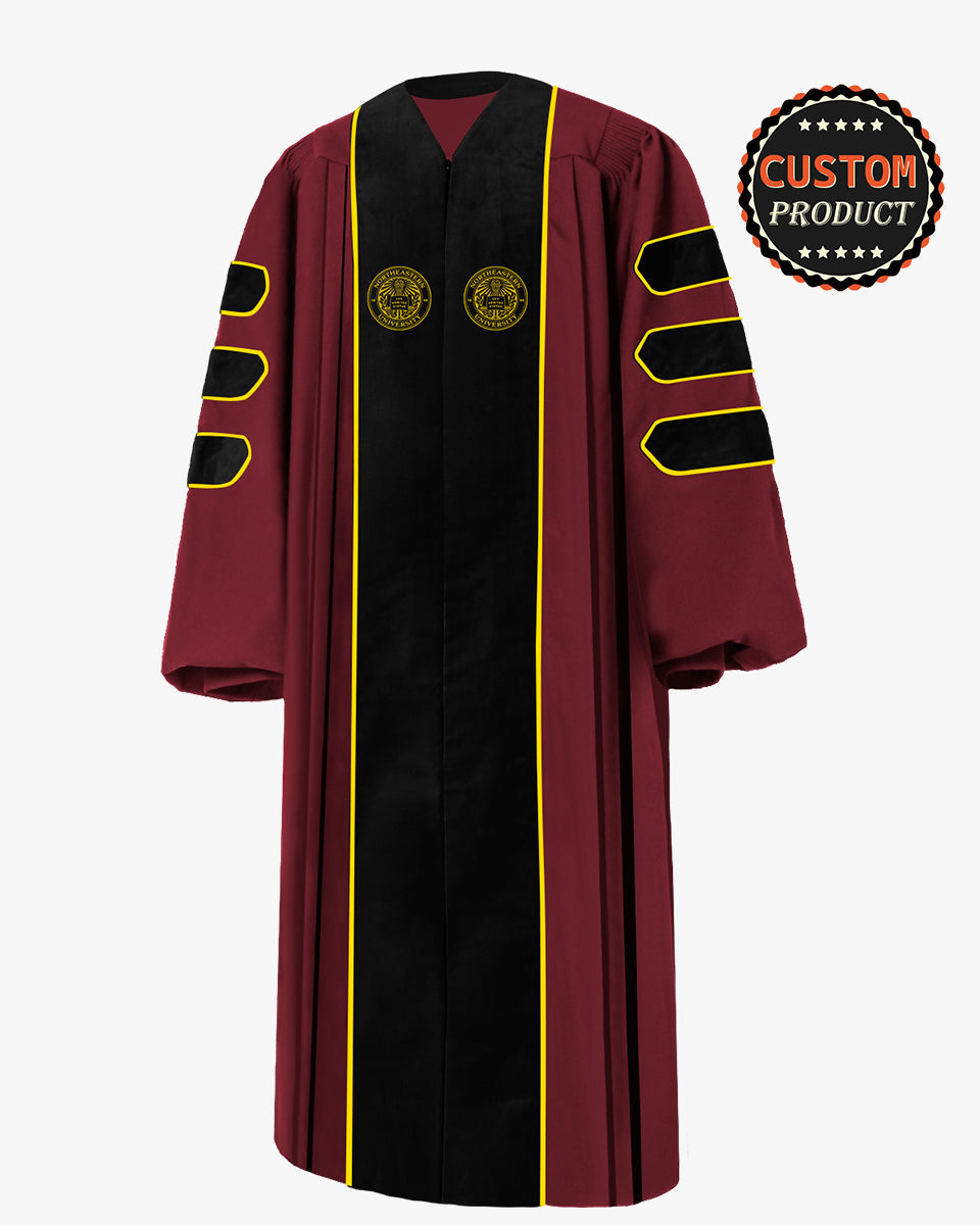 Northeastern University Doctoral Gown, Tam & Hood Package
