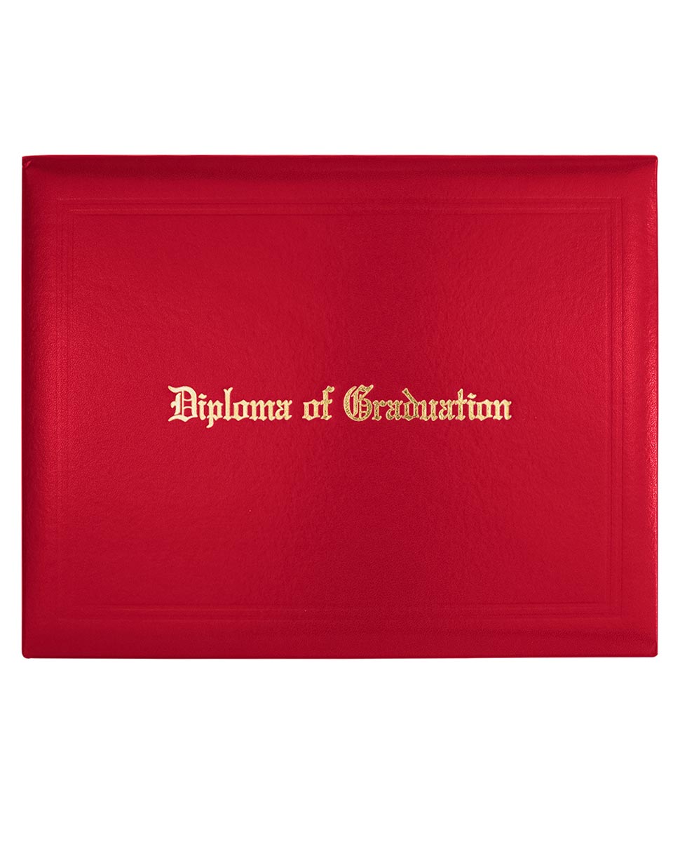 Diploma Cover With "Diploma Of Graduation" Imprinted – Multiple Colors & Sizes