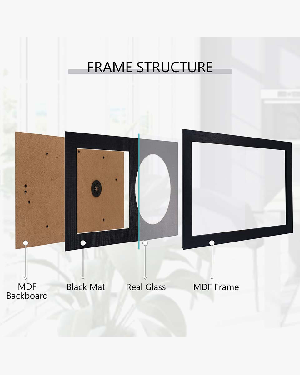 Black Wall and Tabletop CD Display Frame for Disc and Booklet - 2 Styles Available