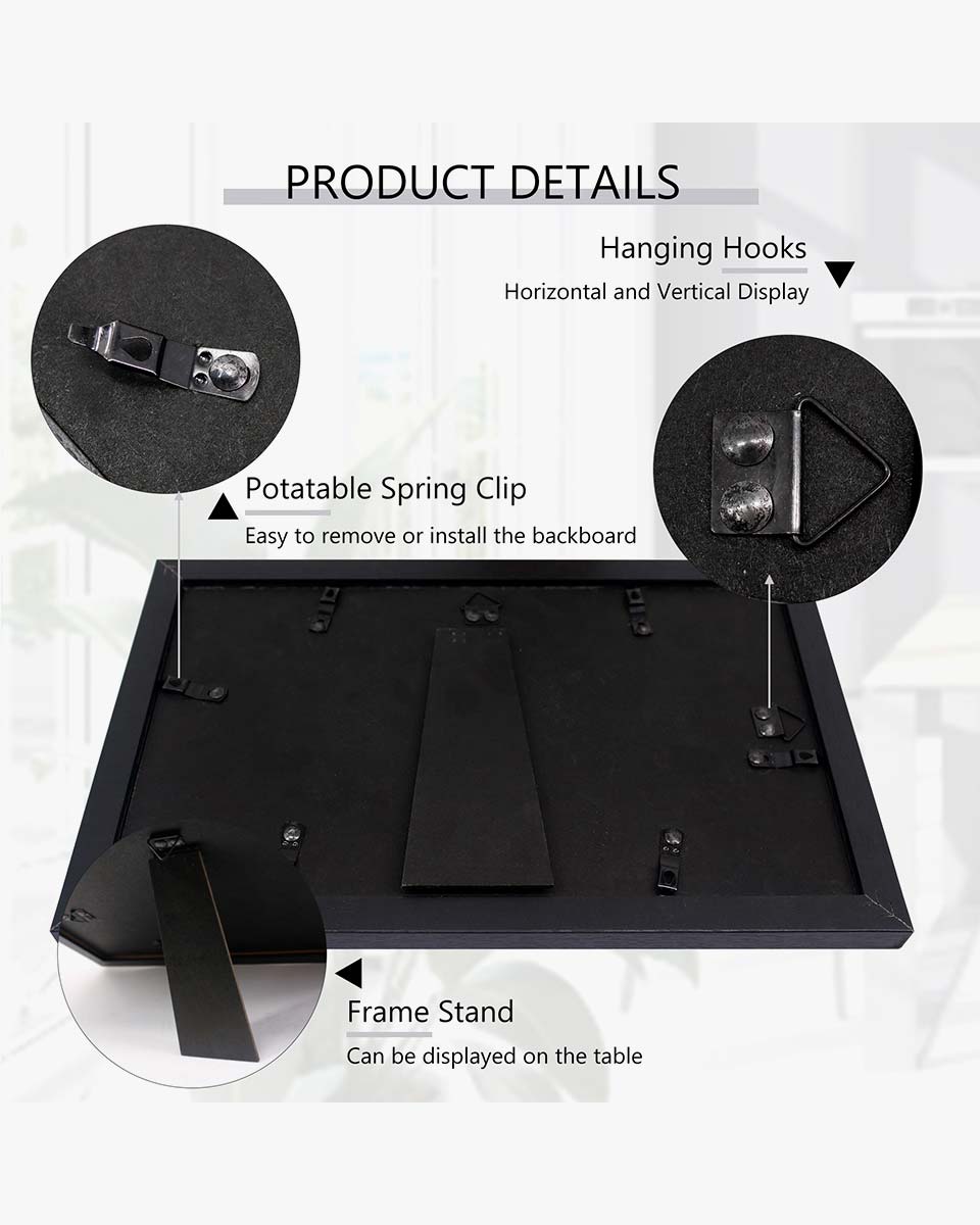 Black Wall and Tabletop CD Display Frame for Disc and Booklet - 2 Styles Available