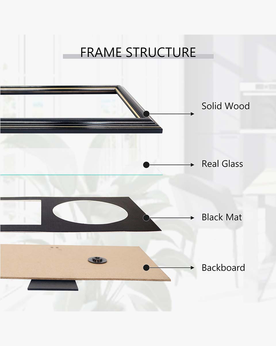 Black Wall and Tabletop CD Display Frame for Disc and Booklet - 2 Styles Available