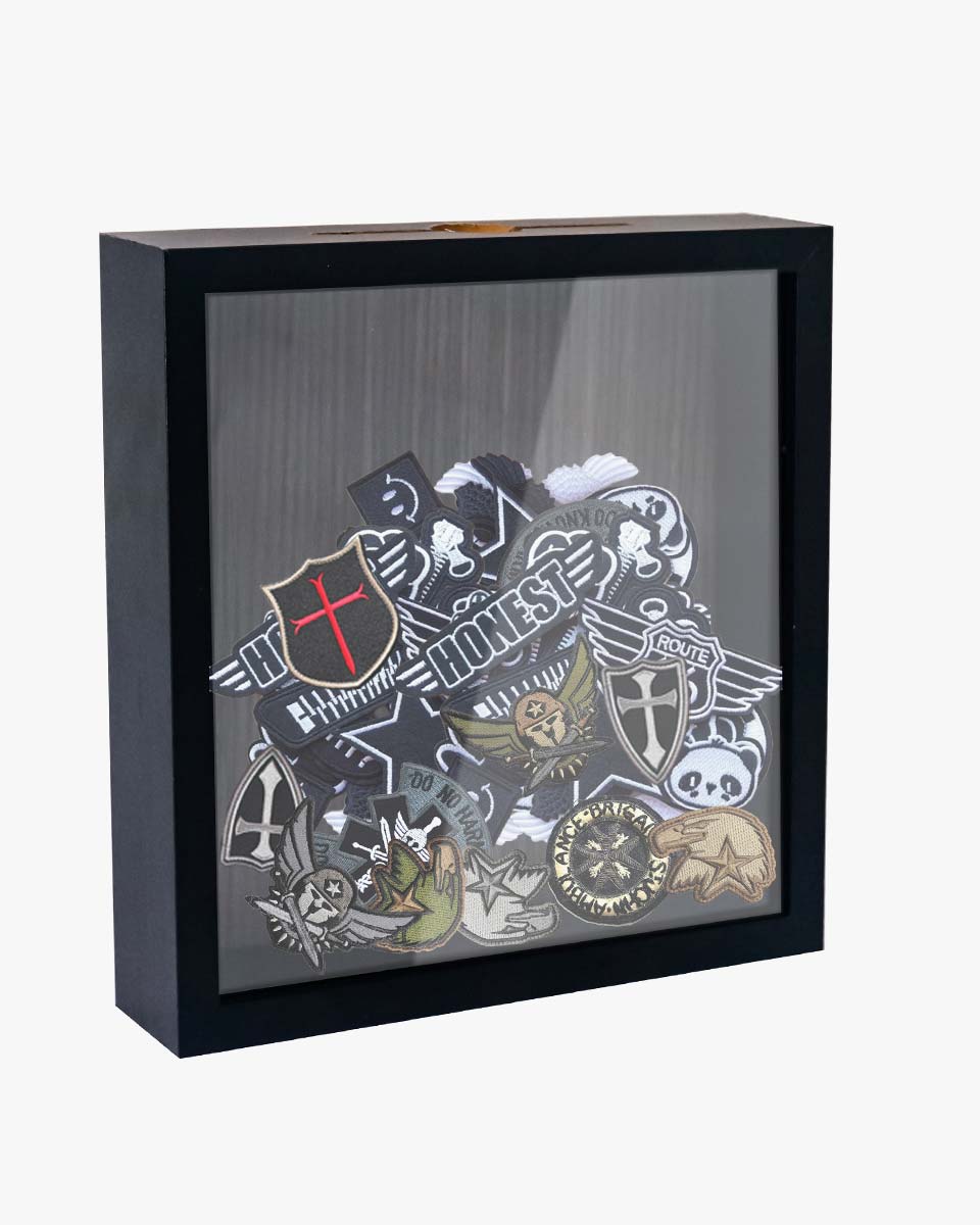 Shadow Box Frame Wood Collection Case With Slot on top - 4 Sizes Available