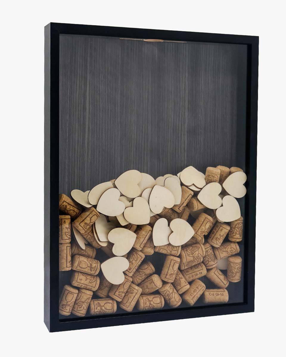 Shadow Box Frame Wood Collection Case With Slot on top - 5 Sizes Available