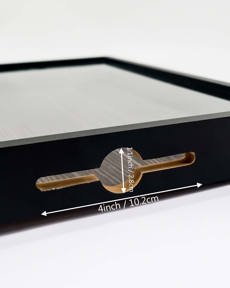 Shadow Box Frame Wood Collection Case With Slot on top - 5 Sizes Available
