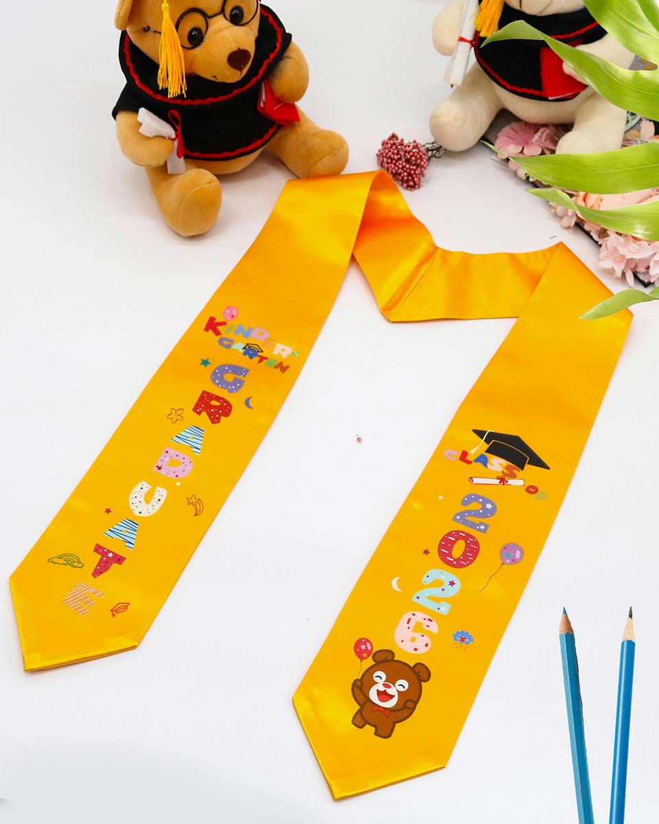 Class of 2026 Preschool Kindergarten Owl Printed Graduation Stole 50" Long - Various Colors & Styles Available