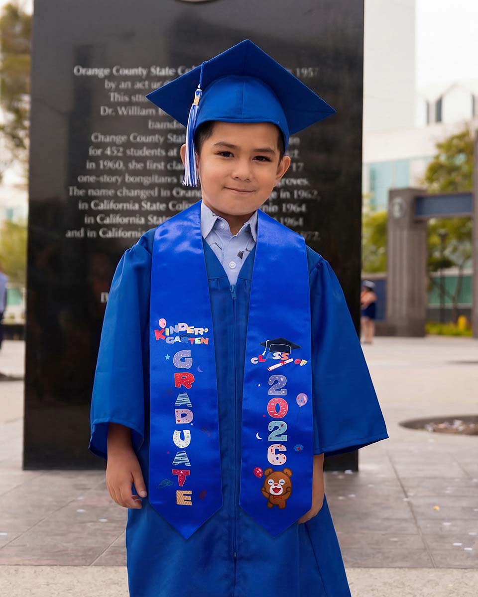 Class of 2026 Preschool Kindergarten Owl Printed Graduation Stole 50" Long - Various Colors & Styles Available