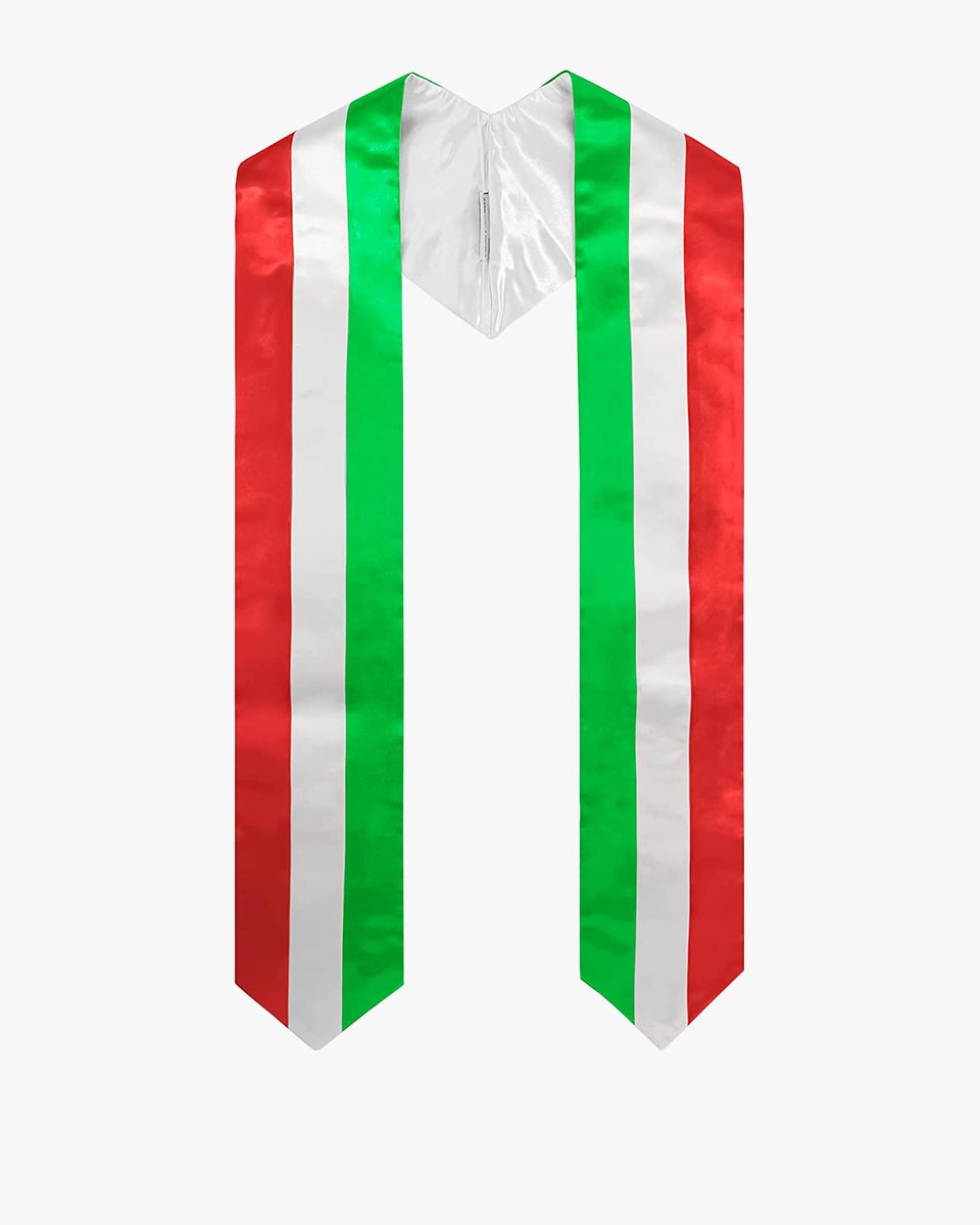 18 Country Flag Graduation Stoles Embroidery Sashes for Study Aboard International Students