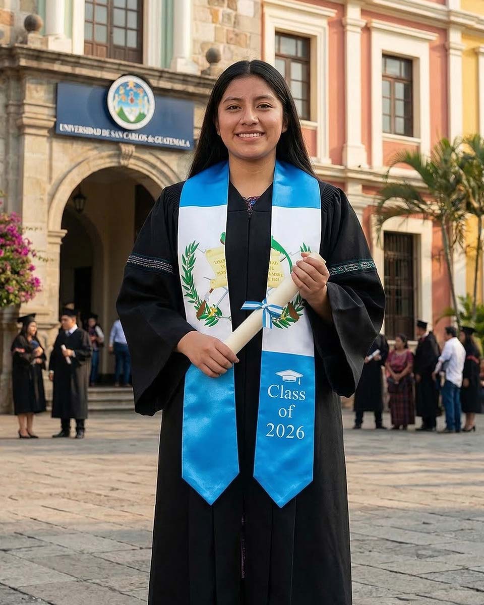 Class of 2026 Printed Flag Graduation Stole 72" - 8 Styles Available