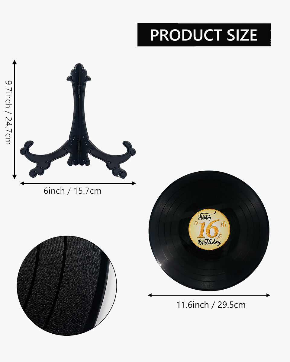 Vinyl Record Sign Poster Guest Book with Pens & Stickers - 3 Styles Available