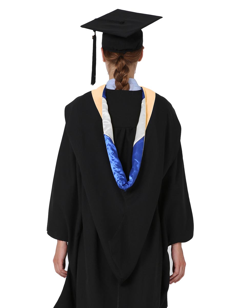 Deluxe Bachelor Hood - 15 Color Combinations Available