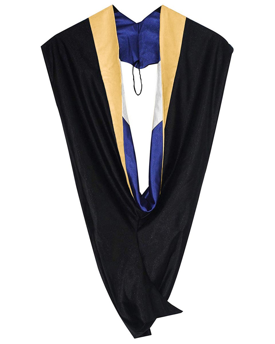 Deluxe Bachelor Hood - 15 Color Combinations Available