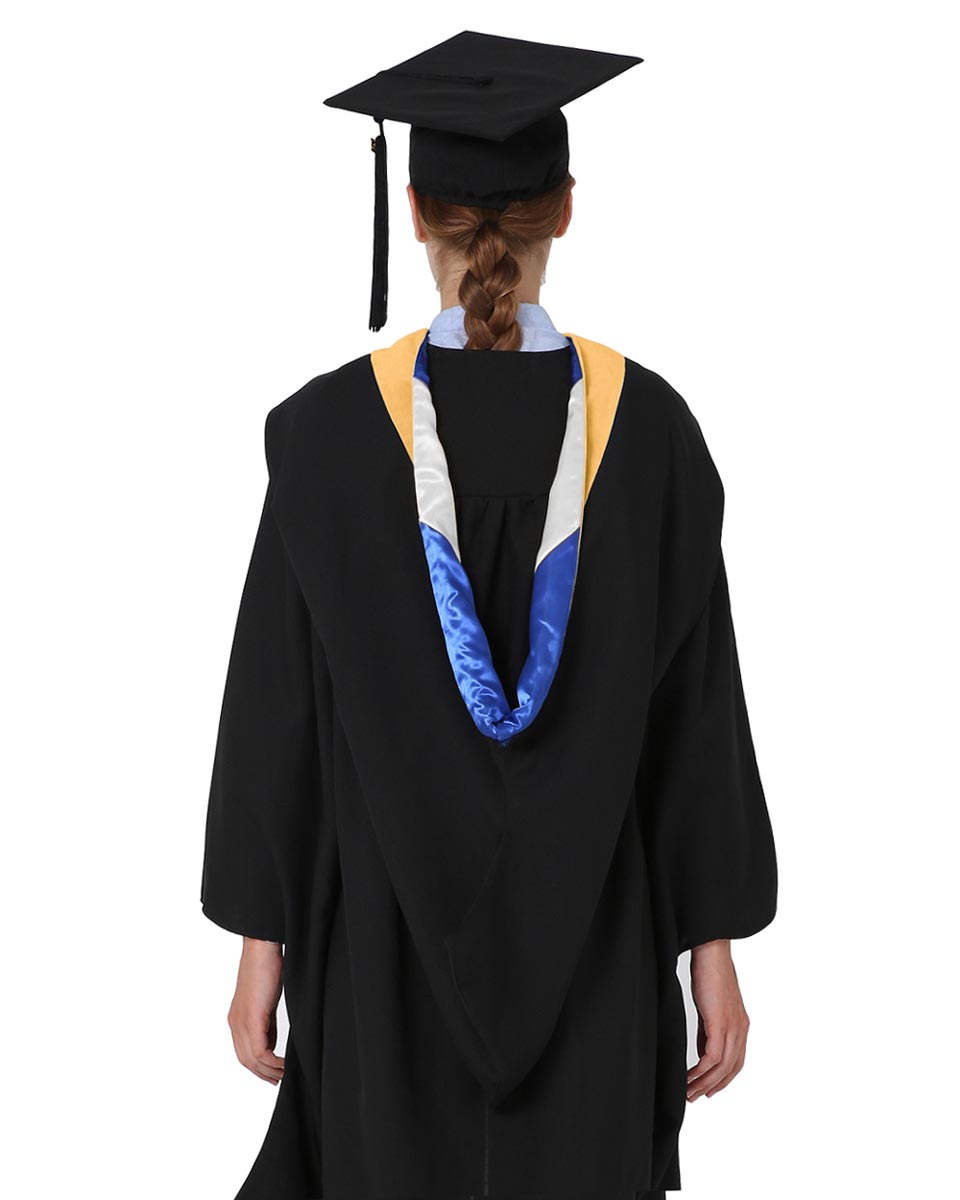 Deluxe Bachelor Hood - 15 Color Combinations Available