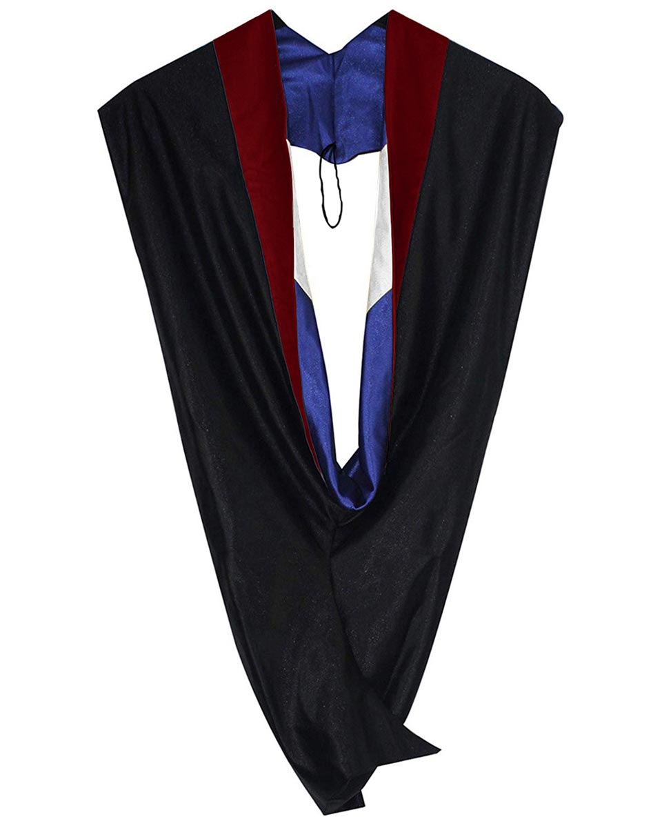 Deluxe Bachelor Hood - 15 Color Combinations Available