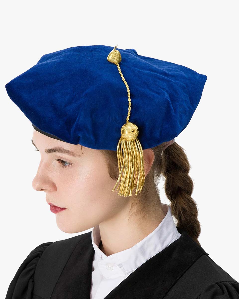 Blue Deluxe Doctorate Tam – 6-8 Sided Available