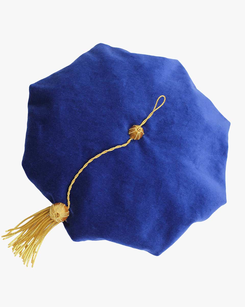 Blue Deluxe Doctorate Tam – 6-8 Sided Available