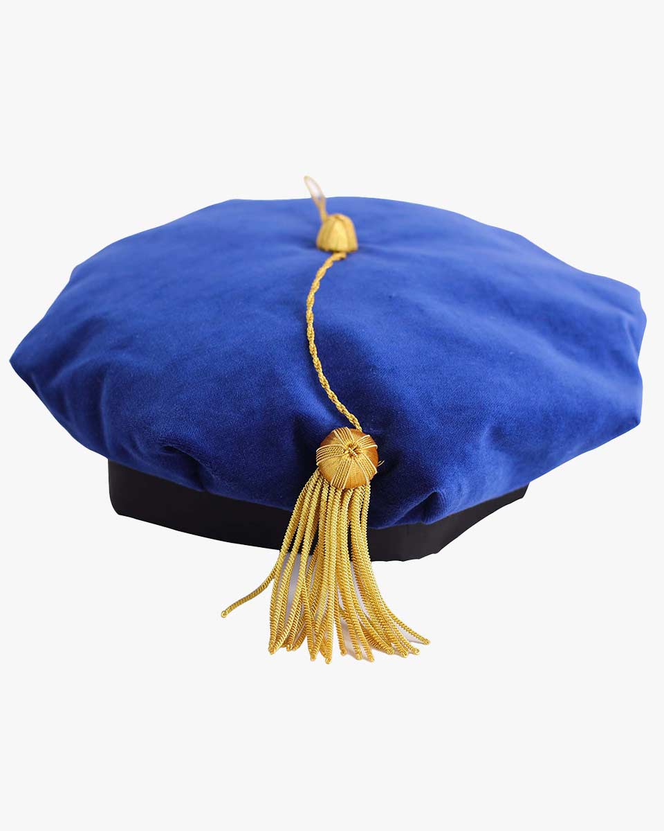 Blue Deluxe Doctorate Tam – 6-8 Sided Available