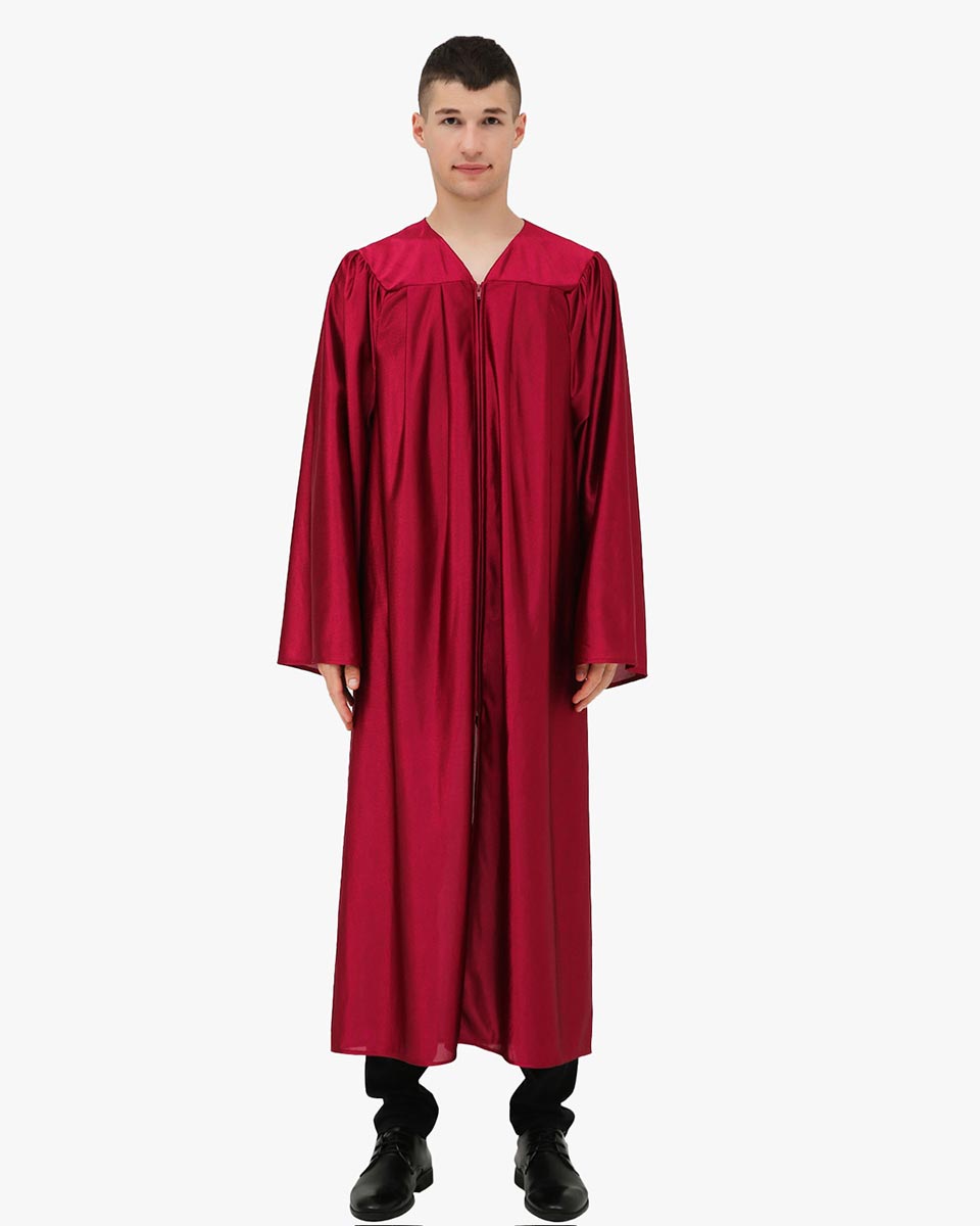 High School Economy Shiny Graduation Gown Only - 12 Colors Available