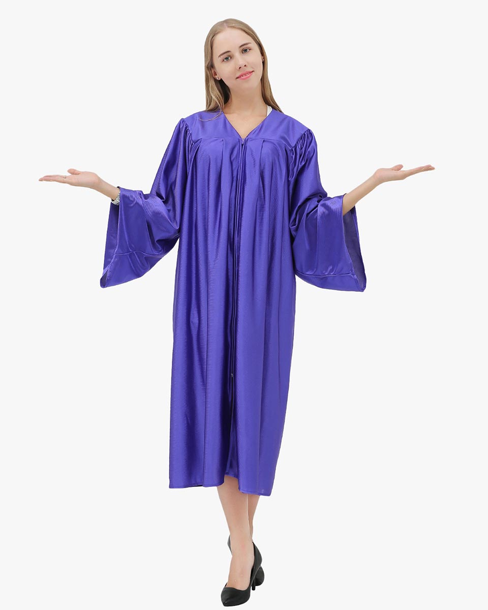 High School Economy Shiny Graduation Gown Only - 12 Colors Available