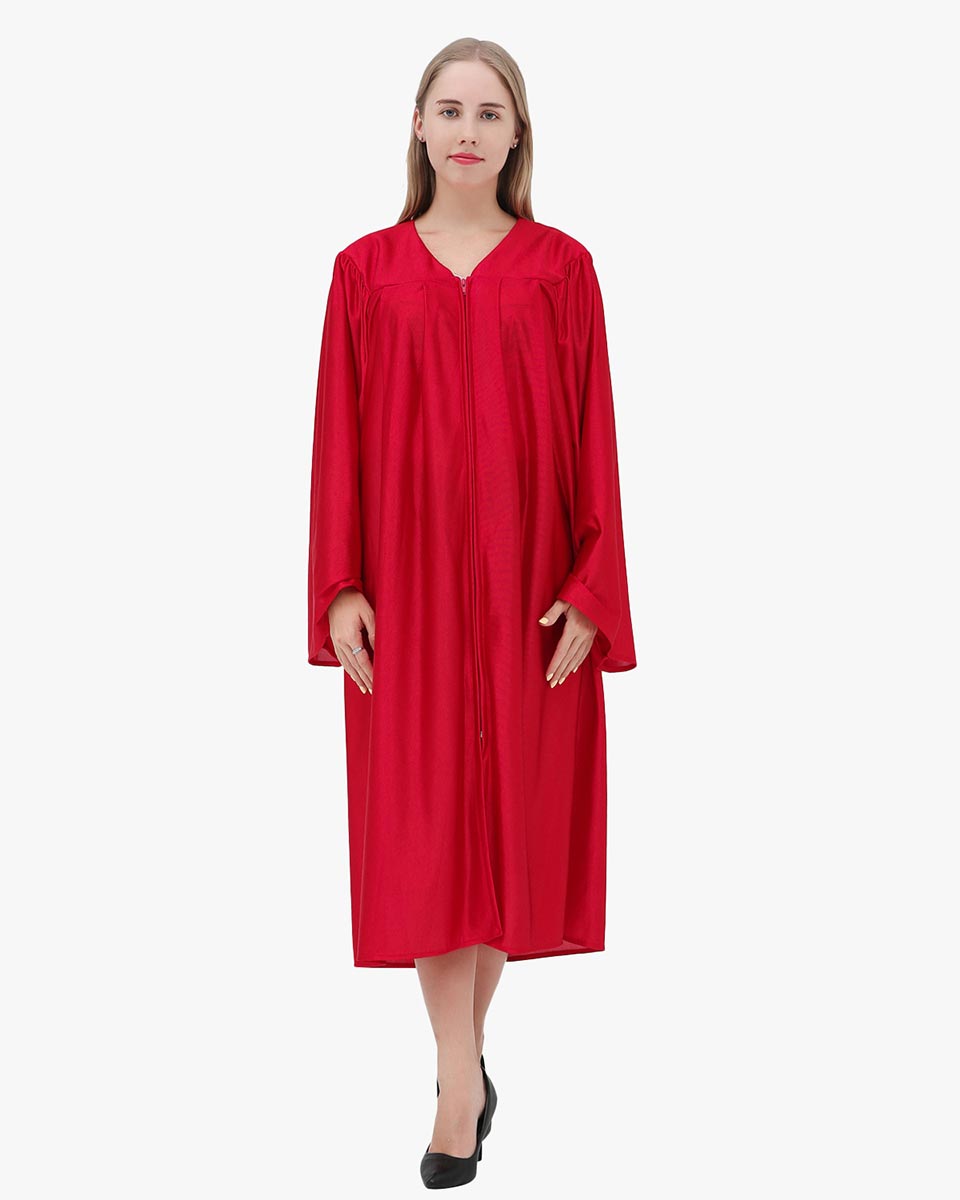 High School Economy Shiny Graduation Gown Only - 12 Colors Available