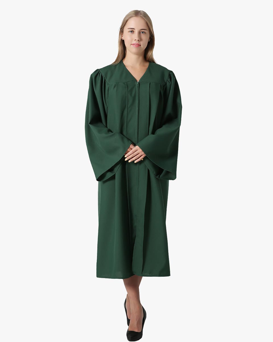 High School Premium Matte Graduation Gown Only - 12 Colors Available