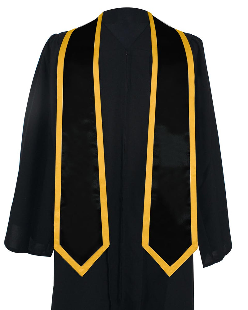 High Quality Fabric 100% Polyester Shiny Satin Graduation Stole ...